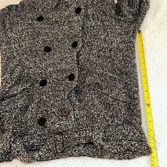 Free People Womens Wool Blend Knit Belted Peacoat Small FLAWED - Picture 12 of 14